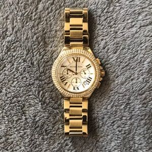 Women’s MICHAEL KORS Gold watch w/Crystal bezel